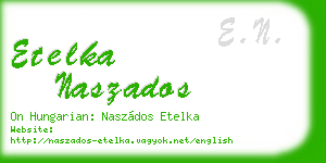 etelka naszados business card